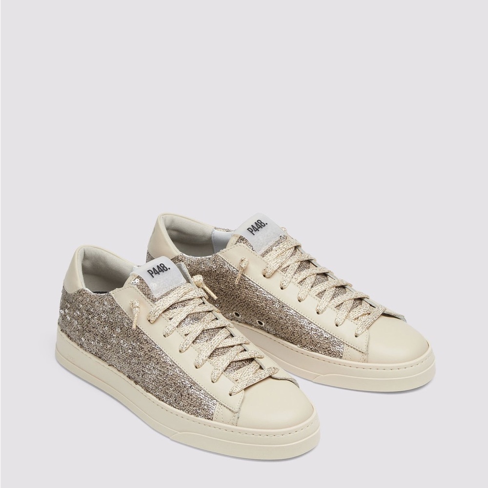 P448 Women's Glitter Sneakers - BNWT Gold